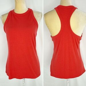 Old Navy Active Womens Size M Racerback Tank Top Orange Athletic Stretch